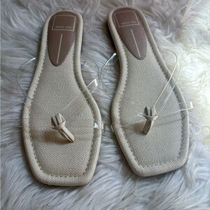 Dolce Vita Cream Sandals with Thong Straps - NWT